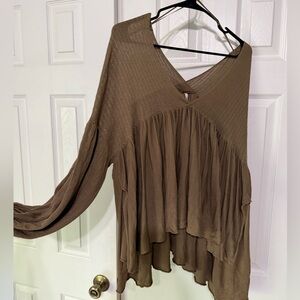 Elegant Brown Women's Top